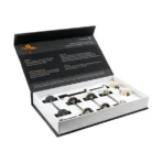 Components of DiaShine Ivoclar Vivadent Telio CAD Finishing System including polishing instruments and accessories