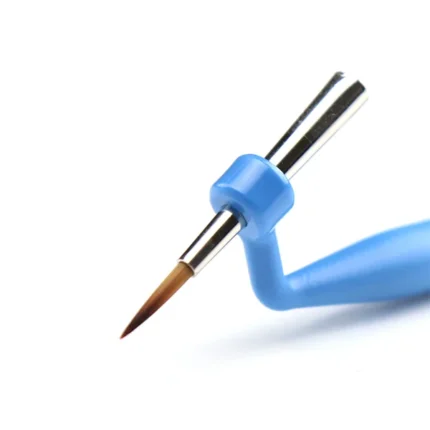Close‑up of DiaShine Ergo Brush Set ergonomic brush refill tips used for precise dental ceramic and resin application