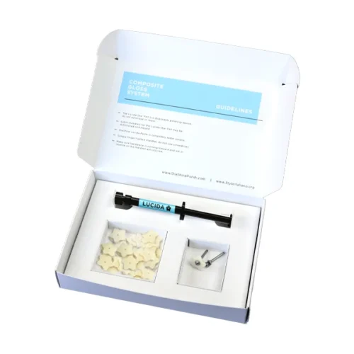 DiaShine LUCIDA Composite Gloss System Kit including Lucida polishing paste, disposable felt stars and Lucida Click mandrels for final gloss on composites