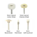 Dentist using DiaShine Single Unit Dose polishing paste on dental restoration surface for high gloss